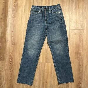 Express M (6/8/10) straight ankle high-rise jeans